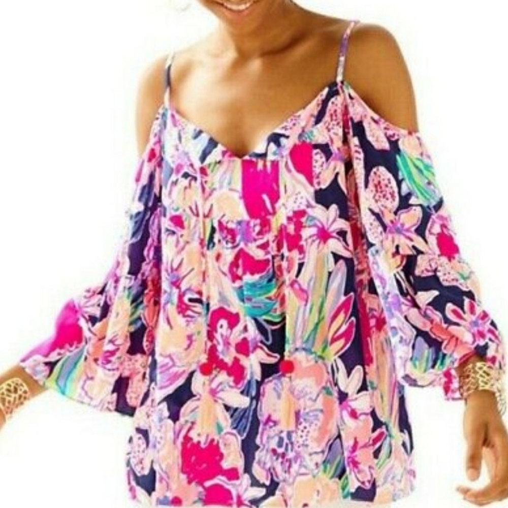ISO LILLY PULITZER Alanna top in Tipping Point XL